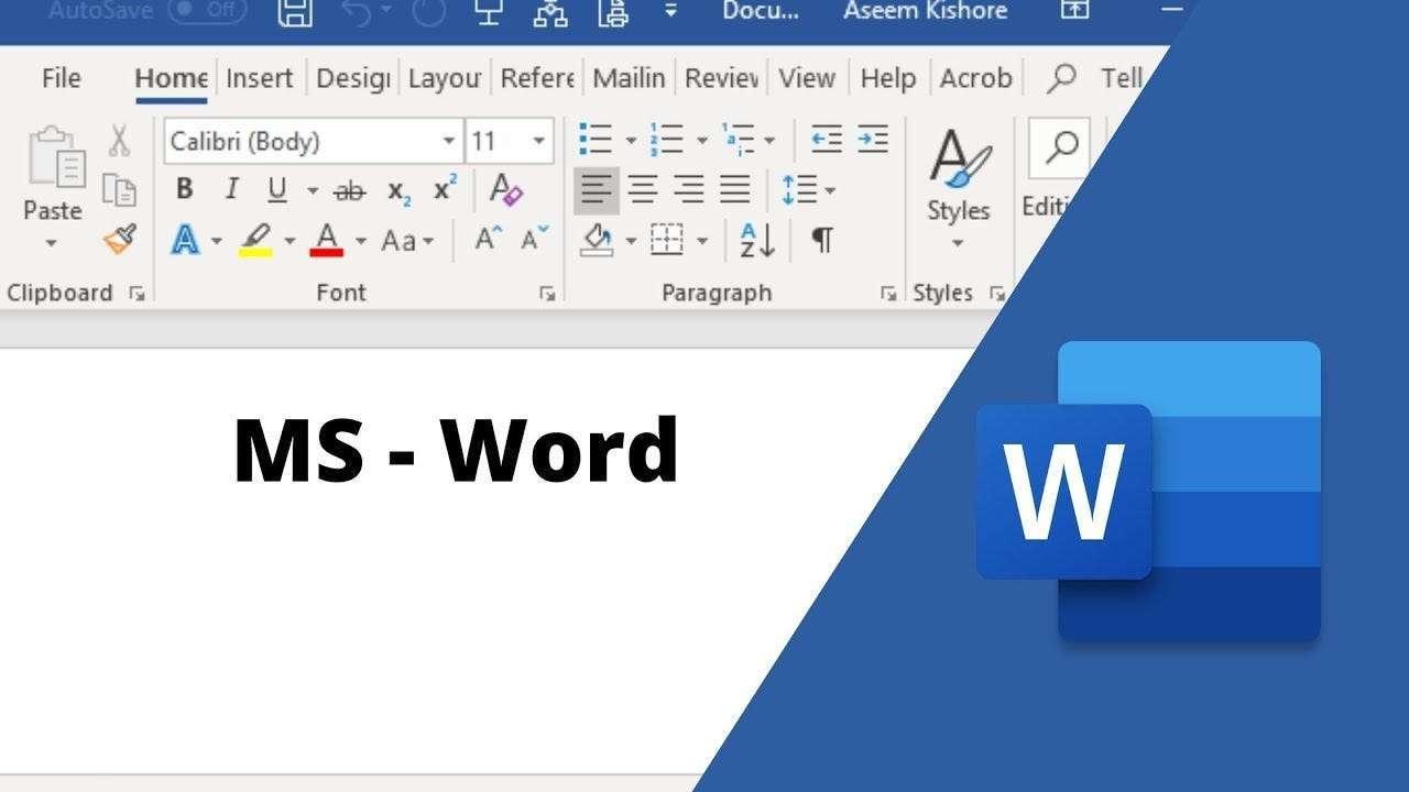 Chapter 3: MS-Word